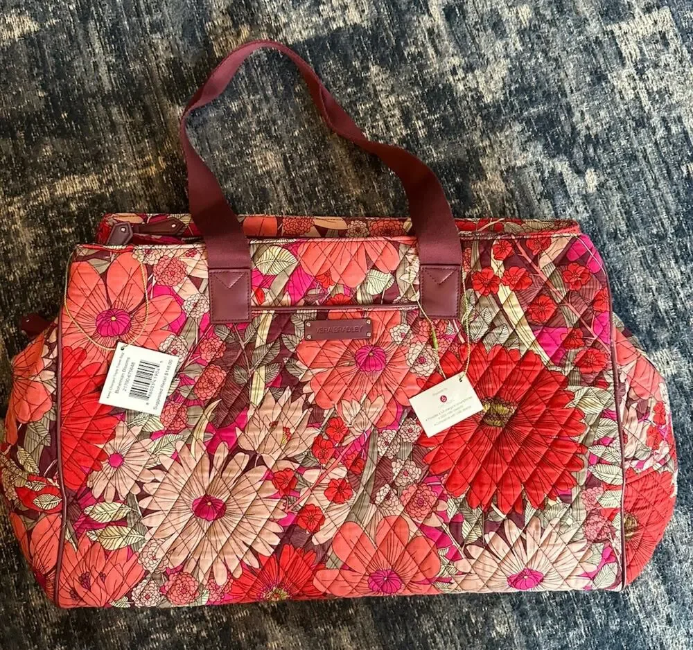 Vera Bradley Keep Charged Triple Travel Bag Bohemian Blooms 21700-675648 NEW